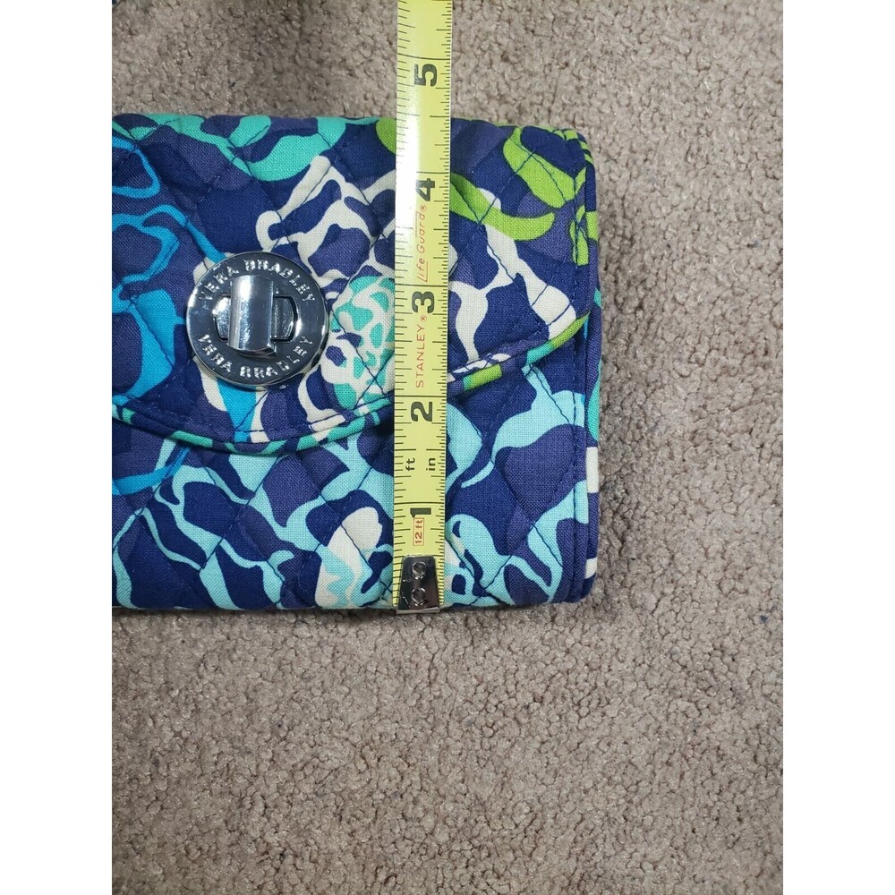 Vera Bradley Twist Turn Lock Wallet Blue/Multi - Picture 6 of 6